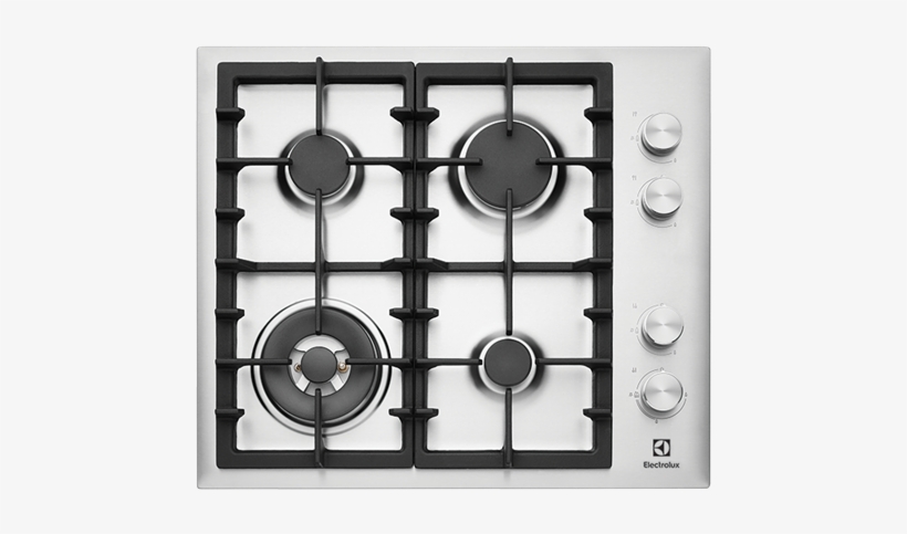 60cm 4 Burner Stainless Steel Gas Cooktop With Side - Gas Cooktop Ceramic White Glass, transparent png download