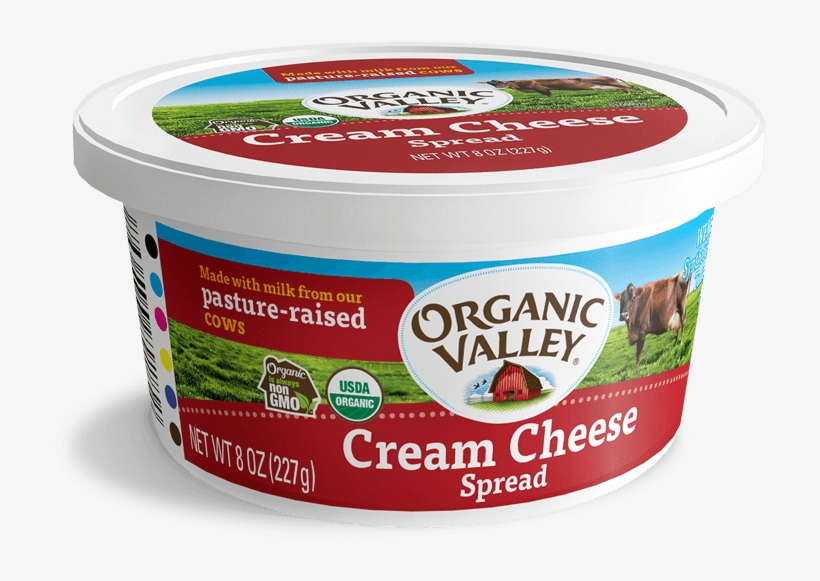 Cream Cheese, - Organic Valley Lowfat Small Curd Cottage Cheese - 1, transparent png download