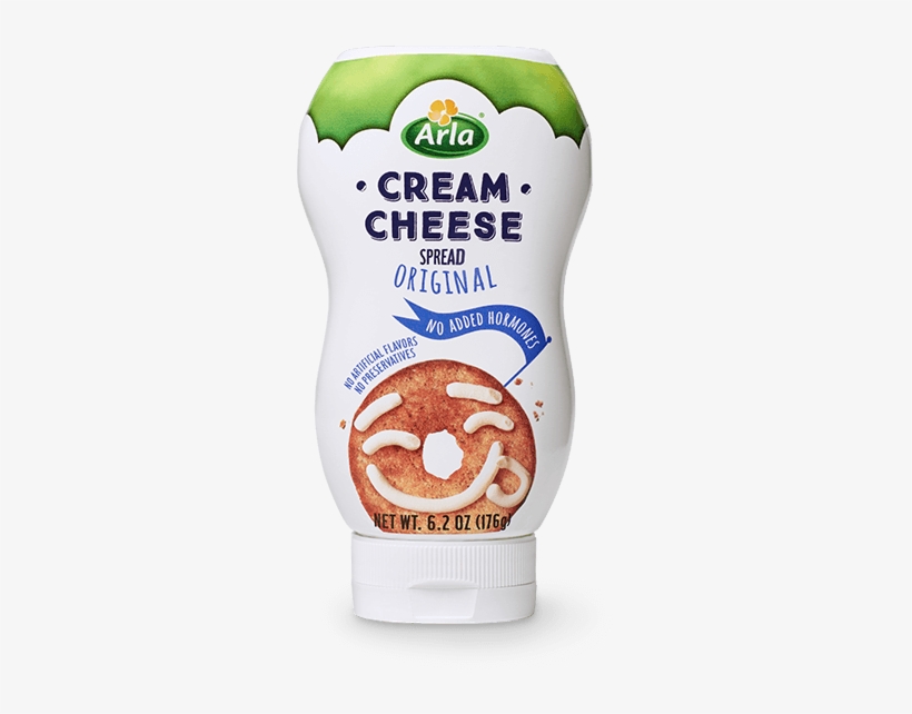 Original Squeeze Tube Cream Cheese - Arla Cream Cheese Squeeze Tube, transparent png download