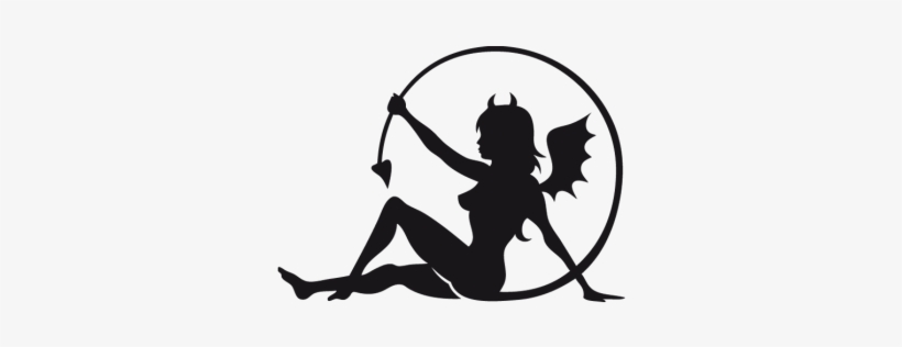 Vinilos Decorativos Mu - Devil Girl Vector, transparent png download