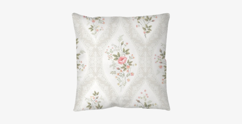 Seamless Floral Pattern With Lace And Floral Bouquet - Lunch Napkins, transparent png download