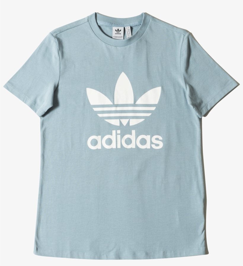 Trefoil Tee Cv9891 - Adidas Yellow Trefoil T Shirt, transparent png download