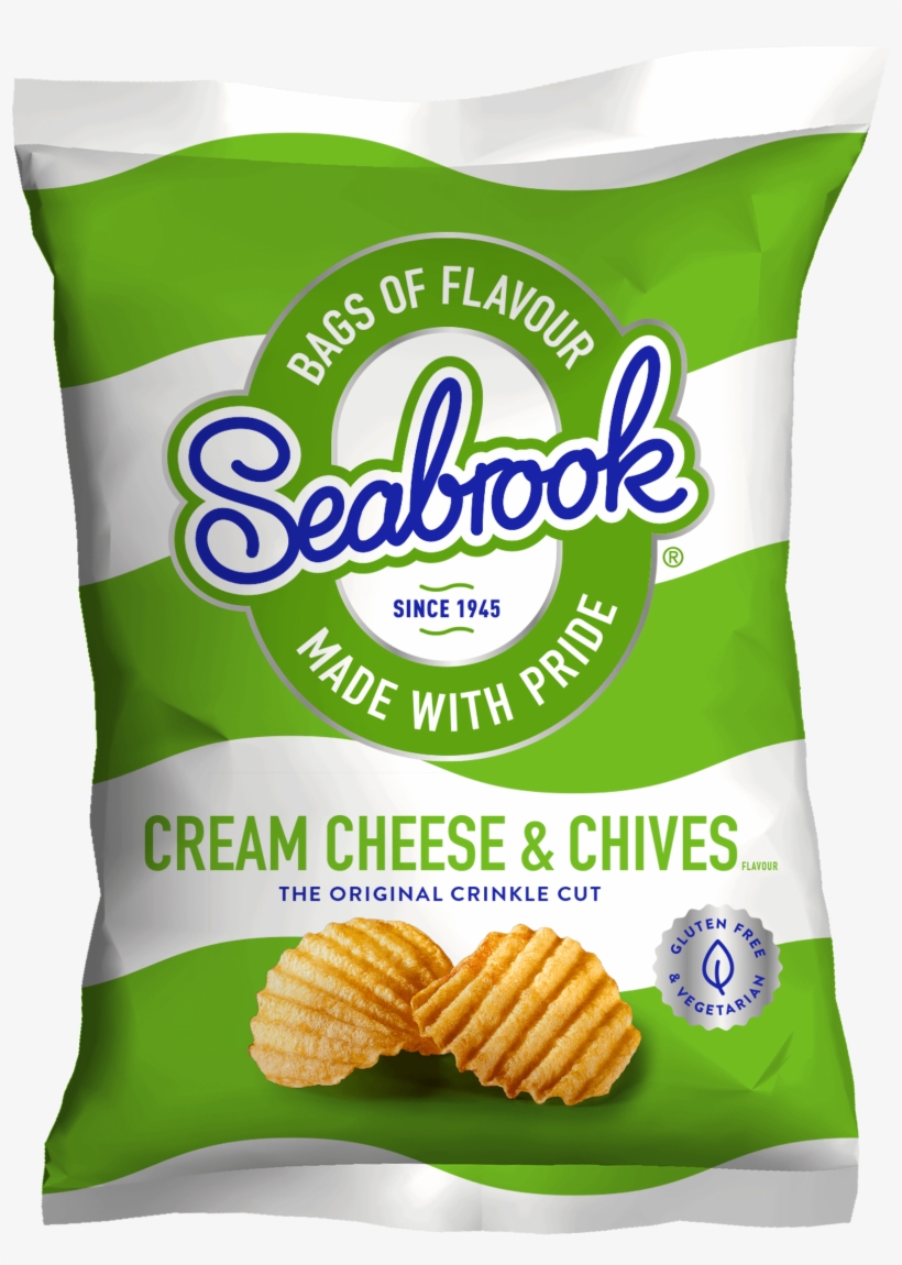 Cream Cheese & Chives - Seabrook Cheese And Chive, transparent png download