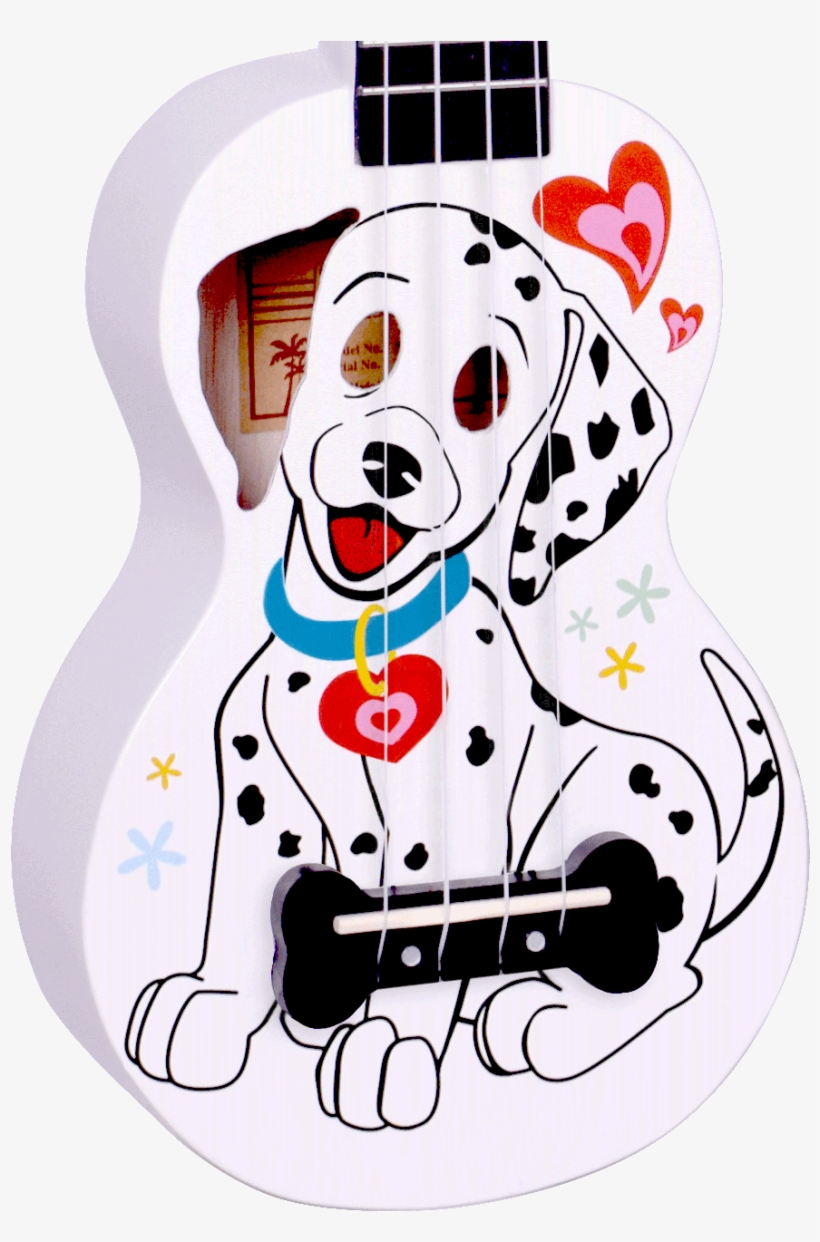 Mahalo Ukulele Dalmation Ma1dwt - Mahalo Soprano Ukulele Dalmatian White, transparent png download