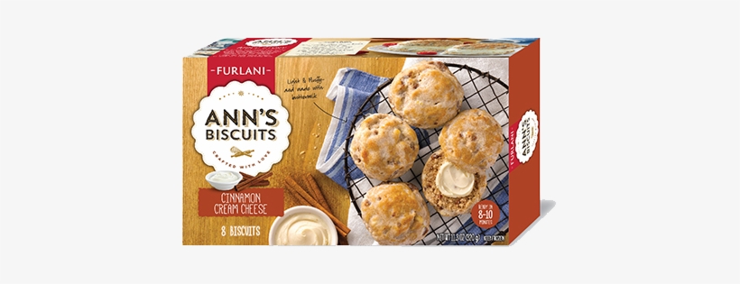 Box Of Ann's Biscuits - Furlani Ann’s Biscuits Cinnamon Cream Cheese Biscuits, transparent png download