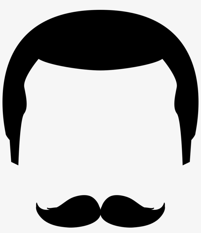 Moustache Clipart Svg - Moustache Icon, transparent png download