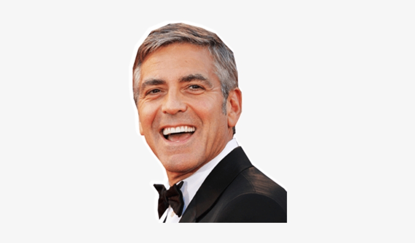 Georges Clooney Happy - George Clooney At 50, transparent png download