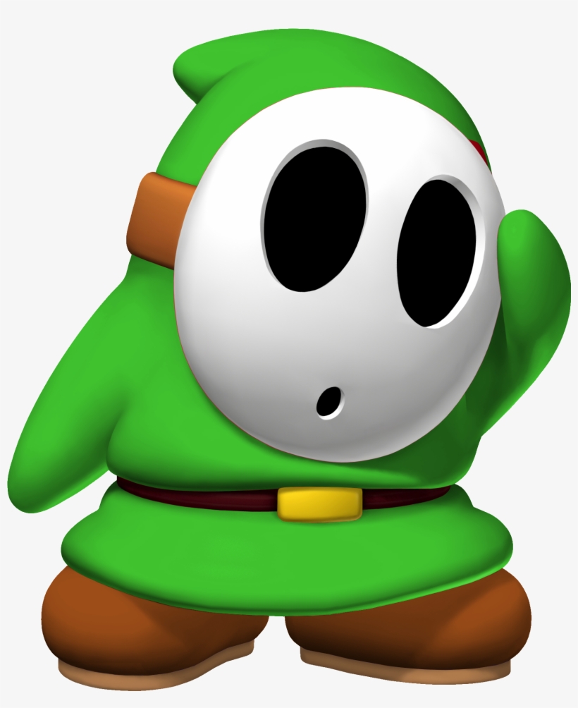 Acl Mk8 Green Shy Guy - Green Shy Guy Mario, transparent png download
