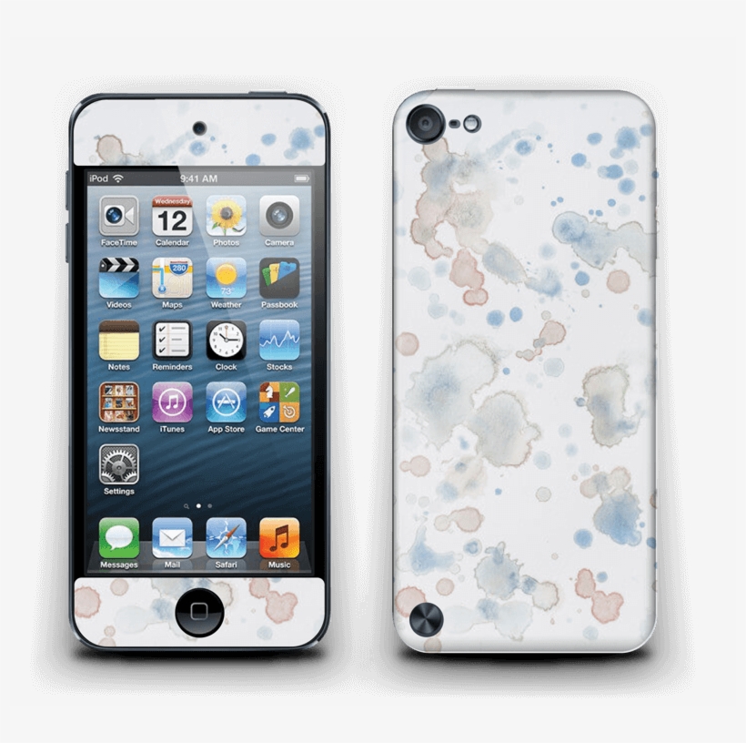 Lovely Watercolor Splash Skin For Your Laptop - Apple Ipod Touch 5th Gen 5g - Natural Black Red Tuff, transparent png download