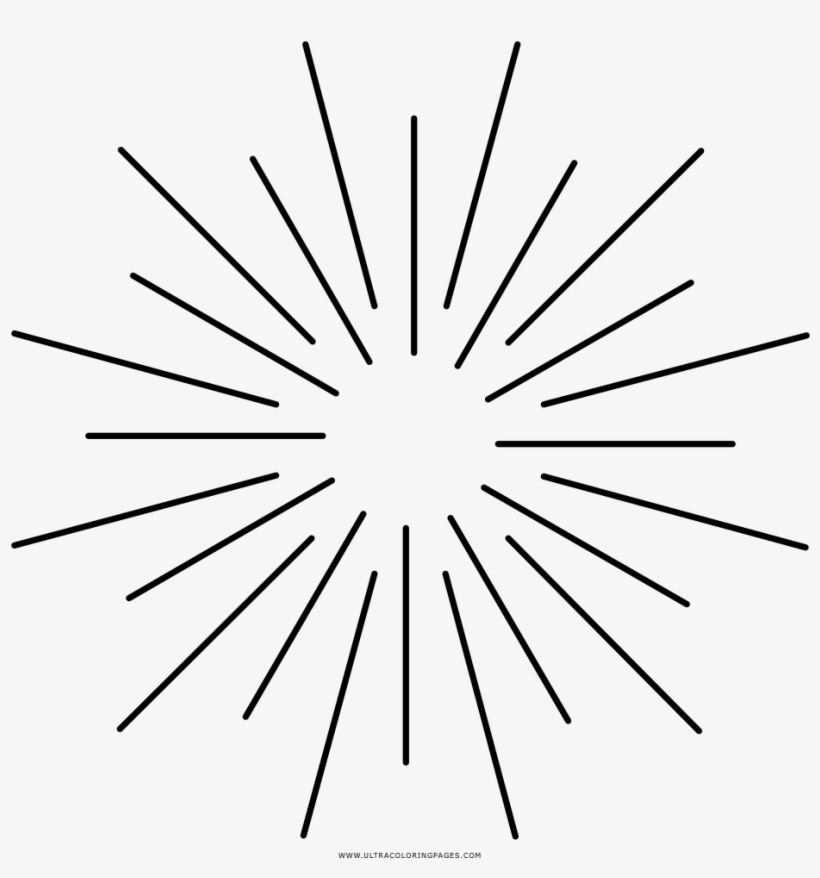 Light Rays Coloring Page - Raio De Luz Desenho, transparent png download