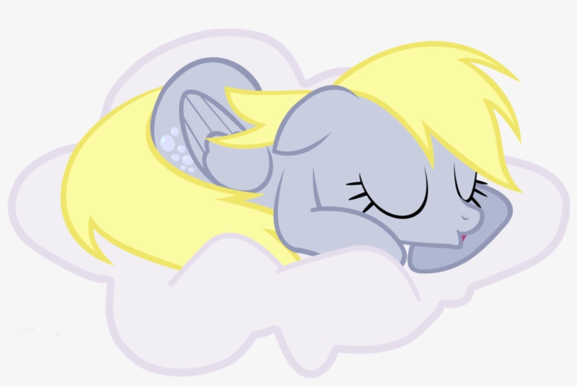 Derpy Sleeping In The Clouds - Derpy Hooves, transparent png download