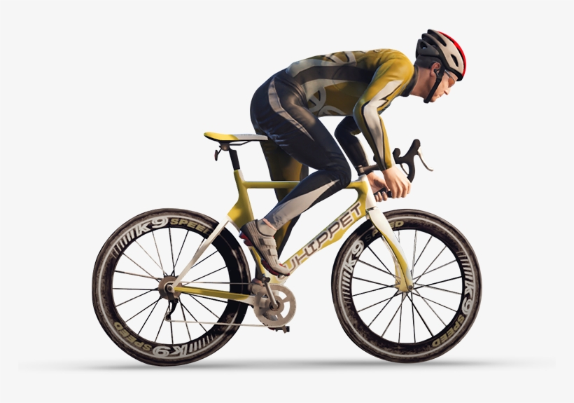 Man On Bicycle Png Image - Bicycle Png, transparent png download