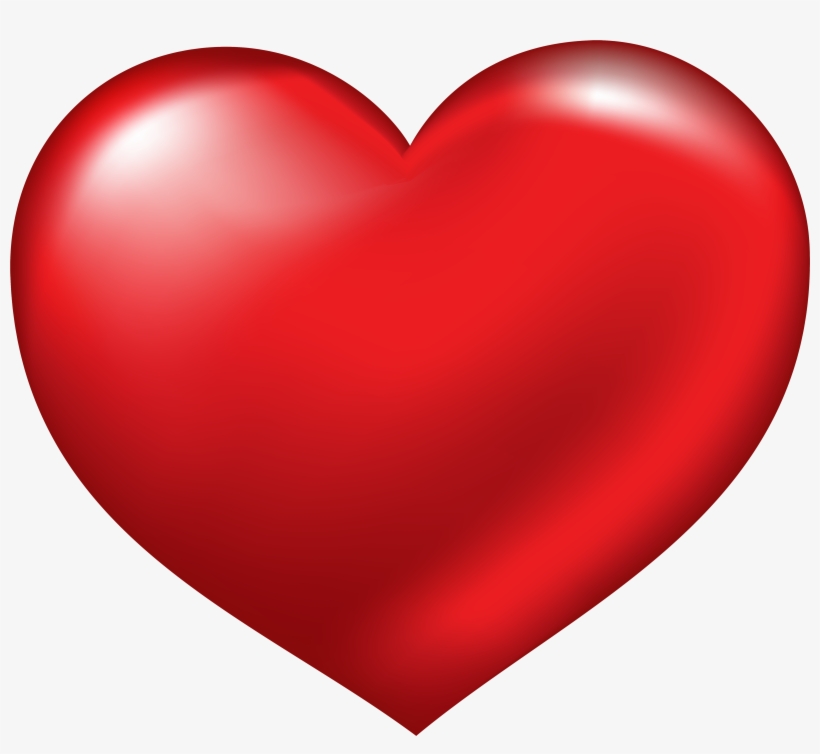 Red Heart Png Clipart - Coração Png, transparent png download