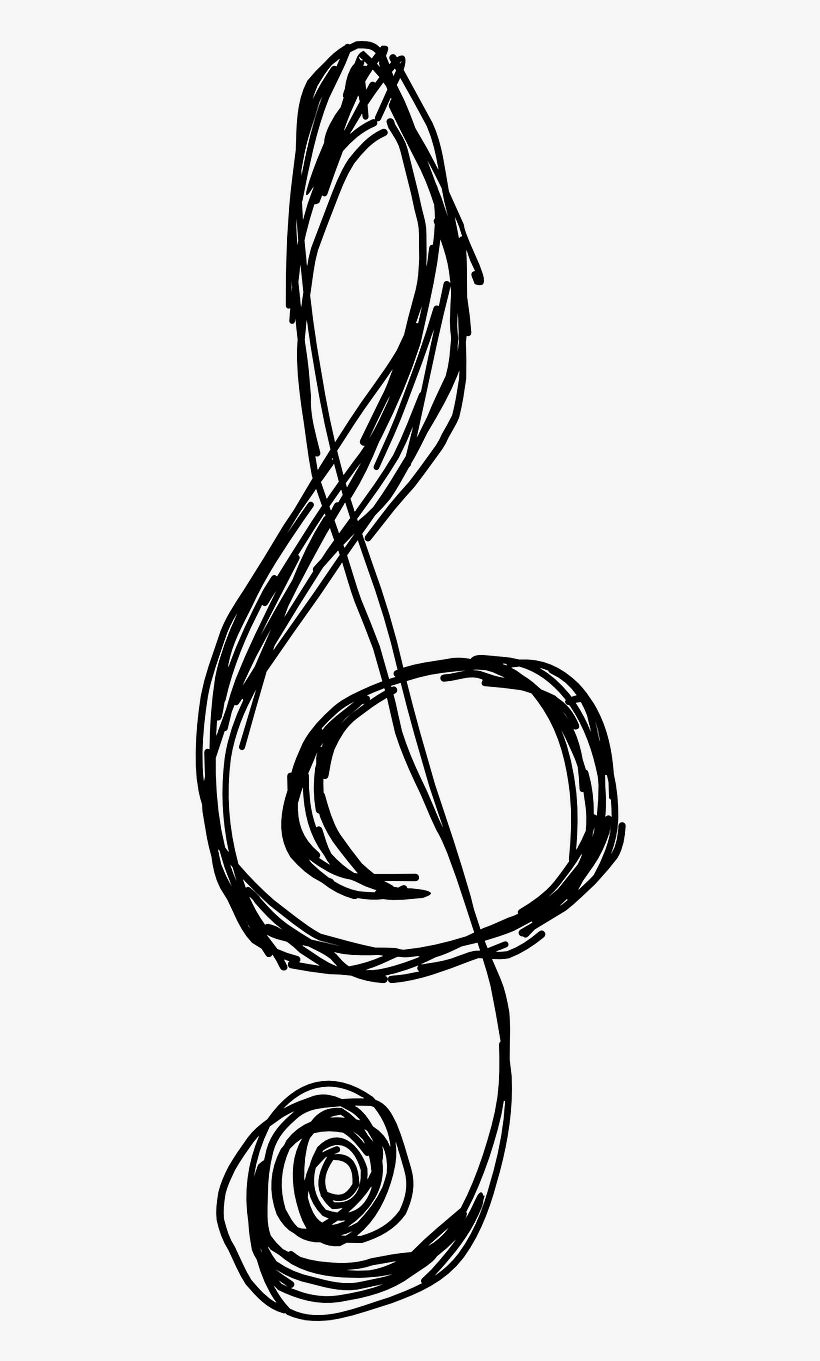 Treble Clefs - Trable Clef Clip Art, transparent png download