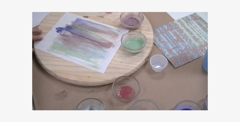 Lithograph & Watercolor In Glass Technique - Watercolor Paint, transparent png download