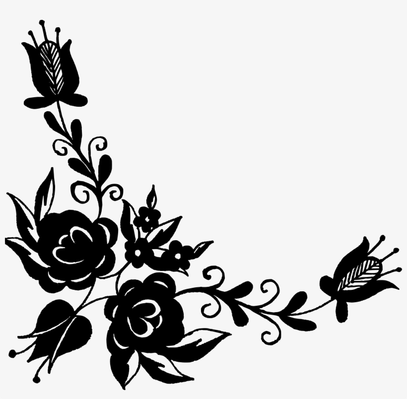Vector Png File - Floral Vector Corner Png, transparent png download