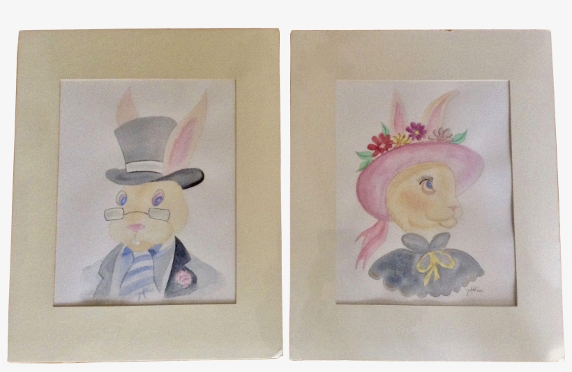 Teri Atkins Brown, Easter Bonnet Ii Watercolor Paintings - Watercolor Painting, transparent png download