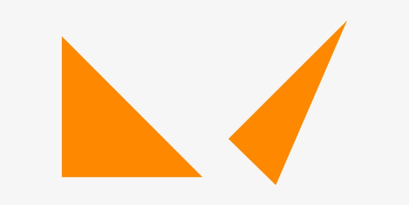 Geometry Same But Different Two Triangles - Graphic Design, transparent png download