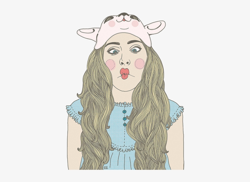 Pin By C - Png Tumblr Vintage Girl, transparent png download