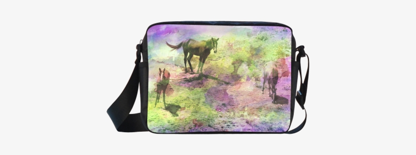 Watercolor Horses By Martina Webster Classic Cross-body - Handbag, transparent png download