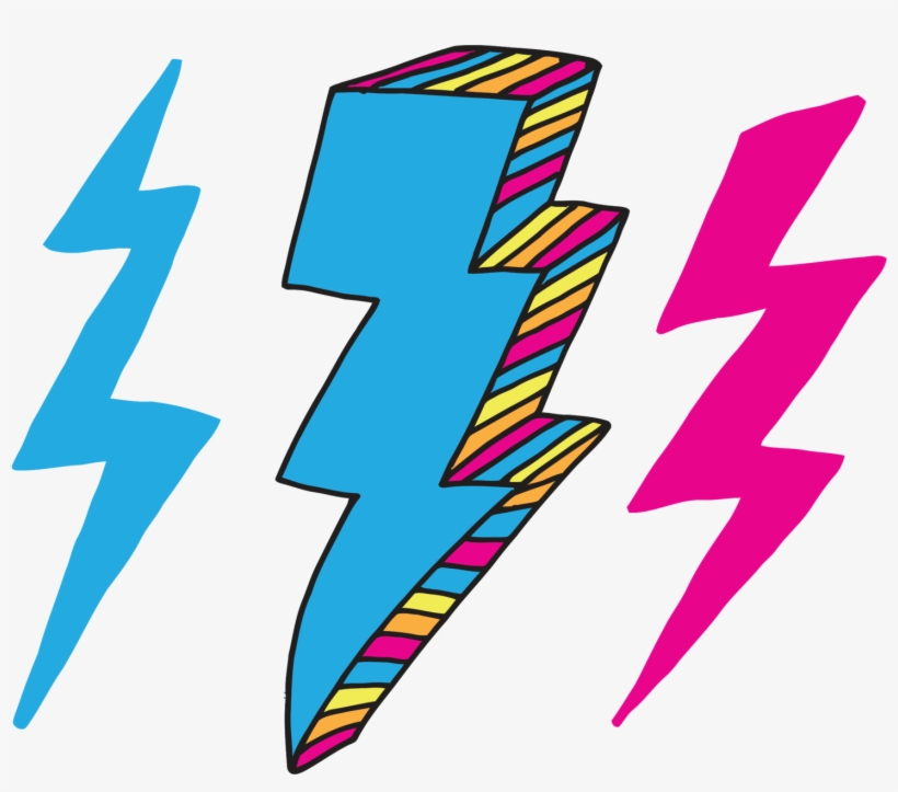 Lightning Bolts - Tattly Temporary Tattoos Kids Mix, 1 Ounce, transparent png download