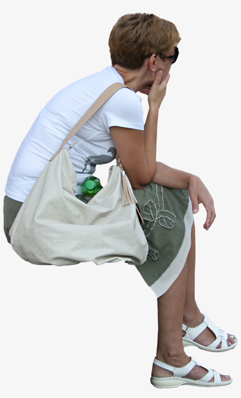 2d People - Cut Out People Sitting Png, transparent png download