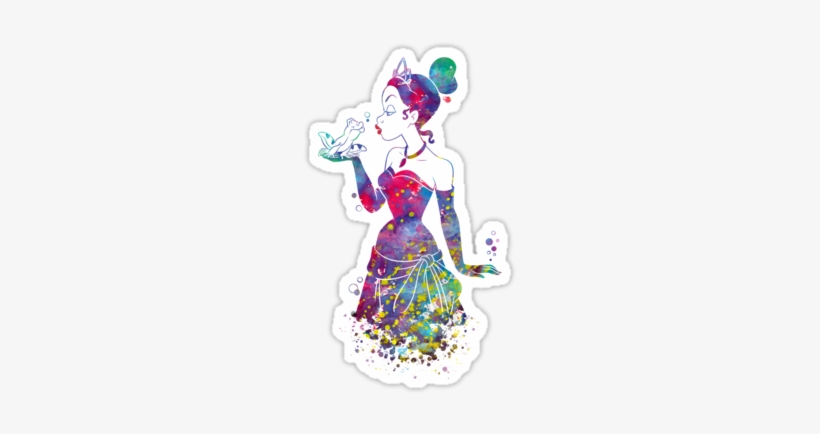 Tiana Disney Princess The Princess And The Frog Watercolor - Tiana, transparent png download