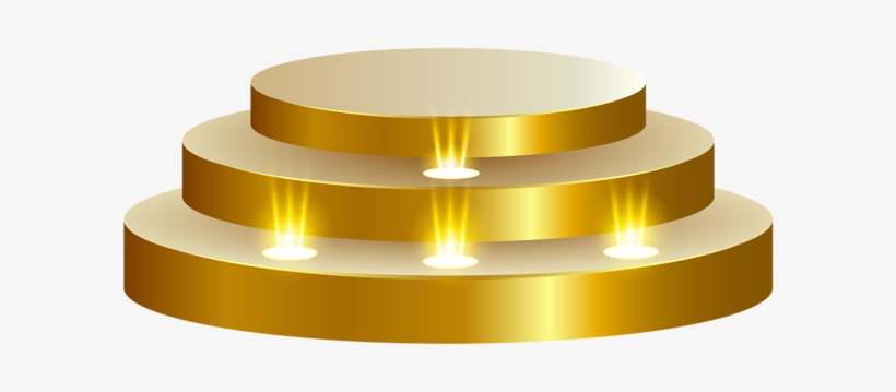 Gold Podium Stage Transparent Png Clip Art Image, transparent png download