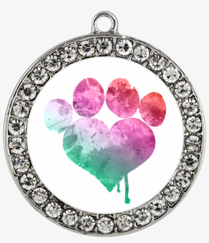 Love Dogs Watercolor Necklace - Necklace, transparent png download