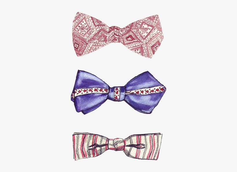 Because Bow Ties Are Cool - Fashion Illustrations Men's Accessories, transparent png download