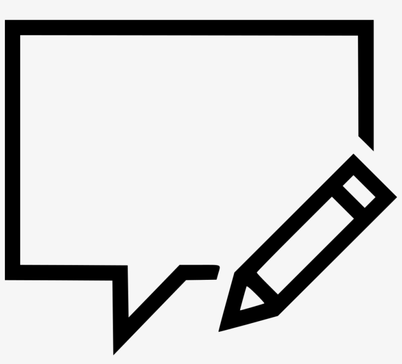 Message Edit Write Writing Bubble Pen Pencil Conversation - Report Icon, transparent png download