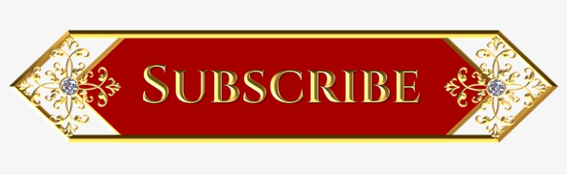 Gold, Red, Subscribe, Button - Personalized Initial Faux Gold And Diamond Totebag, transparent png download