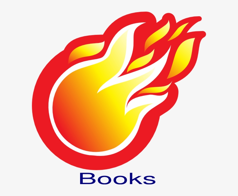 Fire Ball Books Clip Art At Clker - Clip Art Png Fire, transparent png download