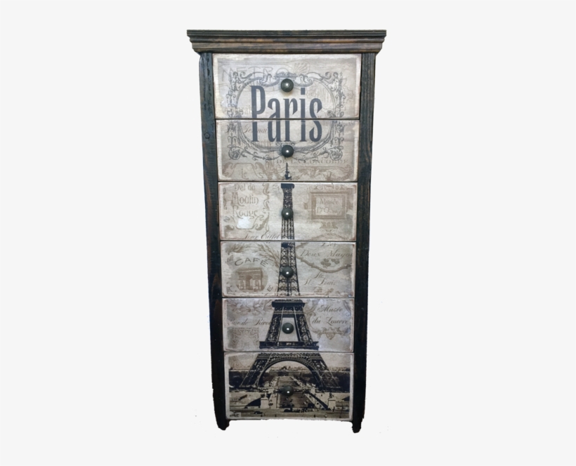 Paris Chic 6 Drawer Chest With Eiffel Tower Echo And - Studio Voltaire - Memories Of Paris Canvas, transparent png download