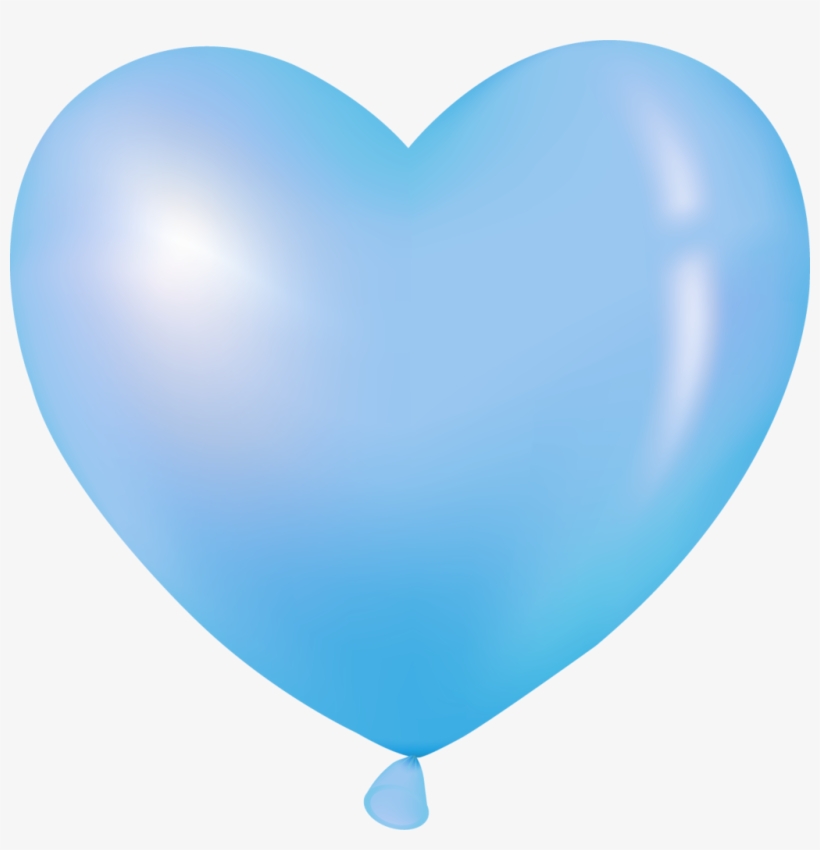 Poinsettia Clipart Balloon - Blue Heart Balloon Clipart, transparent png download