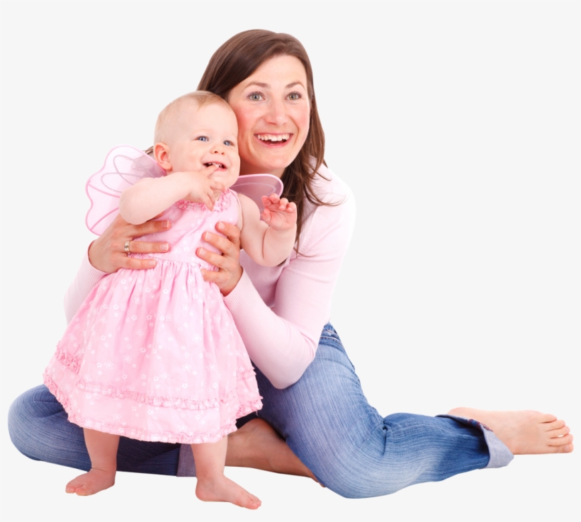 Download Happy Mother With Baby Png Image - Mother And Baby Png, transparent png download