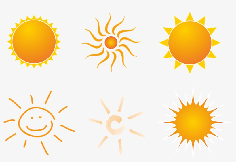 Sun, Rays, Summer, Sunbeam, Radiation, Eis-rays - Sonne Mit 12 Strahlen, transparent png download