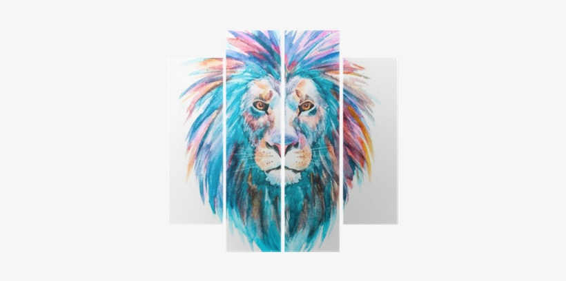 Watercolor Lion, transparent png download