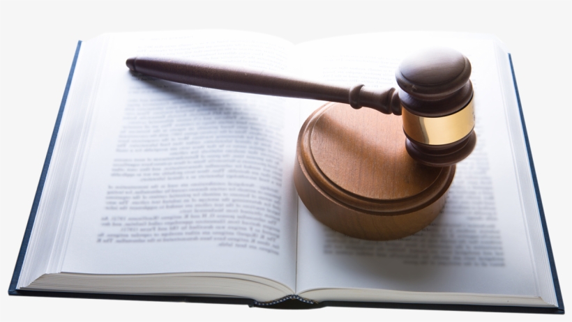 Gavel With Law Book Png Image - Law Book Png, transparent png download