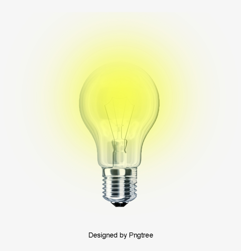 Glowing Light Bulb, Light Bulb, Lamps, Design Effect - Portable Network Graphics, transparent png download