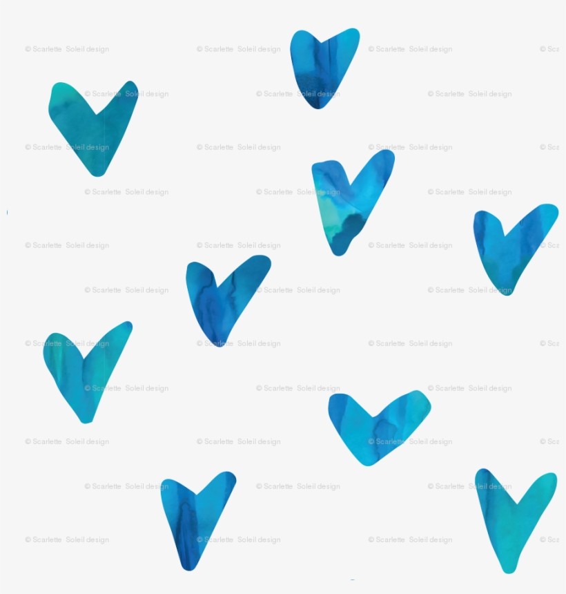 Seafoam And Blue Fabric - Watercolor Painting, transparent png download