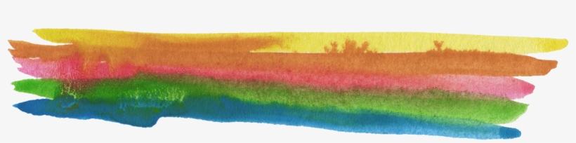 Free Download - Watercolor Png Green Pink, transparent png download