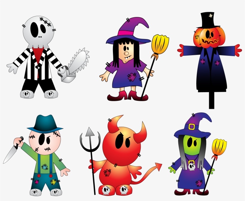 Halloween Creepy Collection Png Clipart - Clip Art, transparent png download