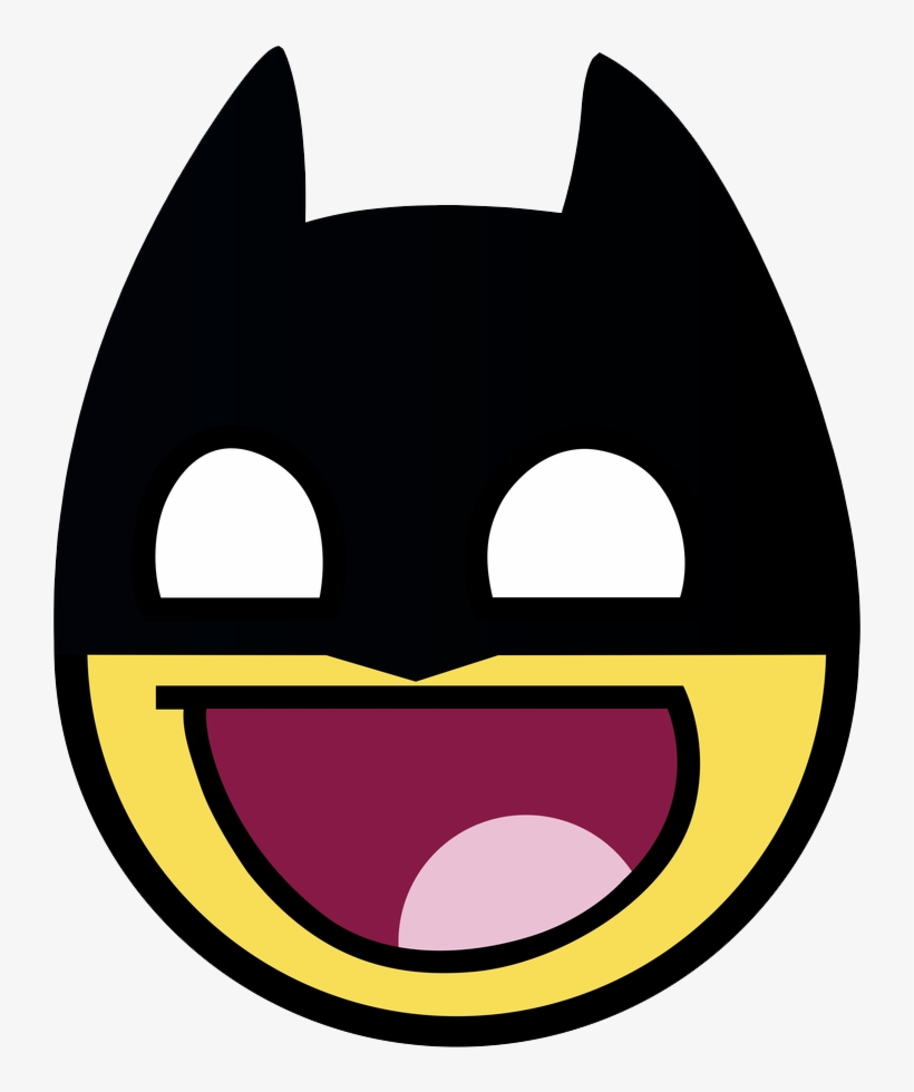 Awesome Face Batman - Awesome Smiley, transparent png download