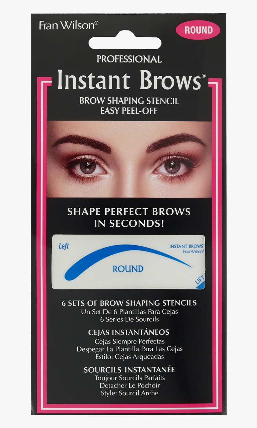 Franw1 - Fran Wilson Instant Brows Brow Shaping Stencil (round), transparent png download