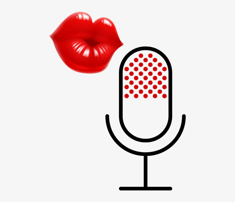 Lip Mic, Lips, Mic, Singing Png And Vector - Lips Microphone Png, transparent png download