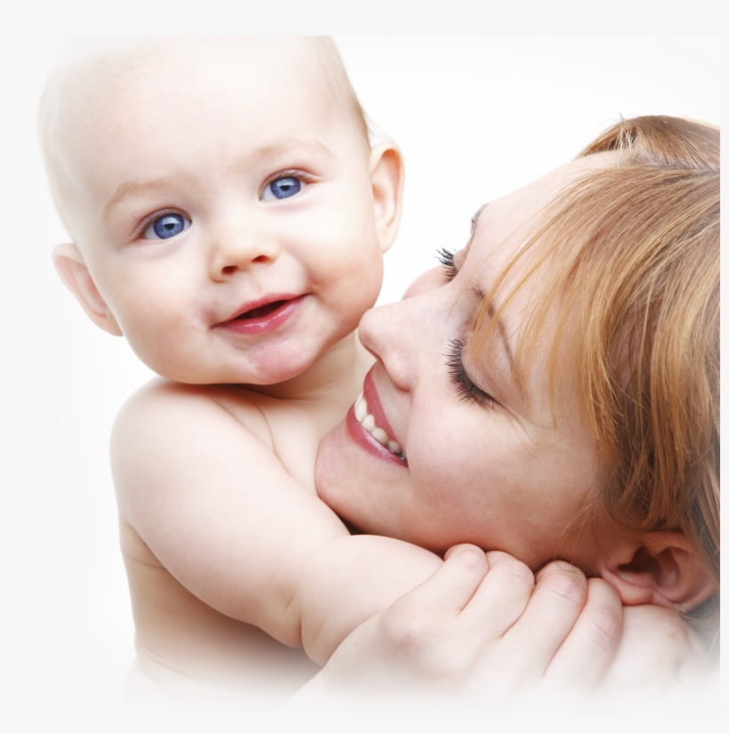Babywater Vector Library Stock - Mother With Her Baby, transparent png download