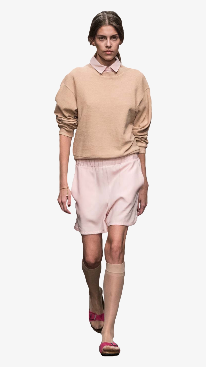 Walking Model On Catwalk Png Image - Woman On Catwalk Png, transparent png download