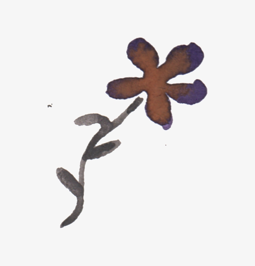 This Graphics Is Watercolor Hand-painted Flowers Transparent - Watercolor Painting, transparent png download