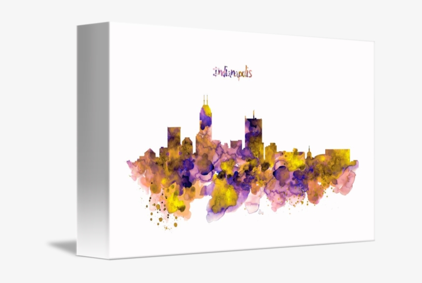 "indianapolis Skyline Silhouette" By Marian Voicu - Indianapolis, transparent png download